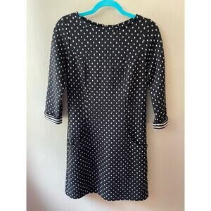 Boden Black & White Polka Dot Dress Size 4